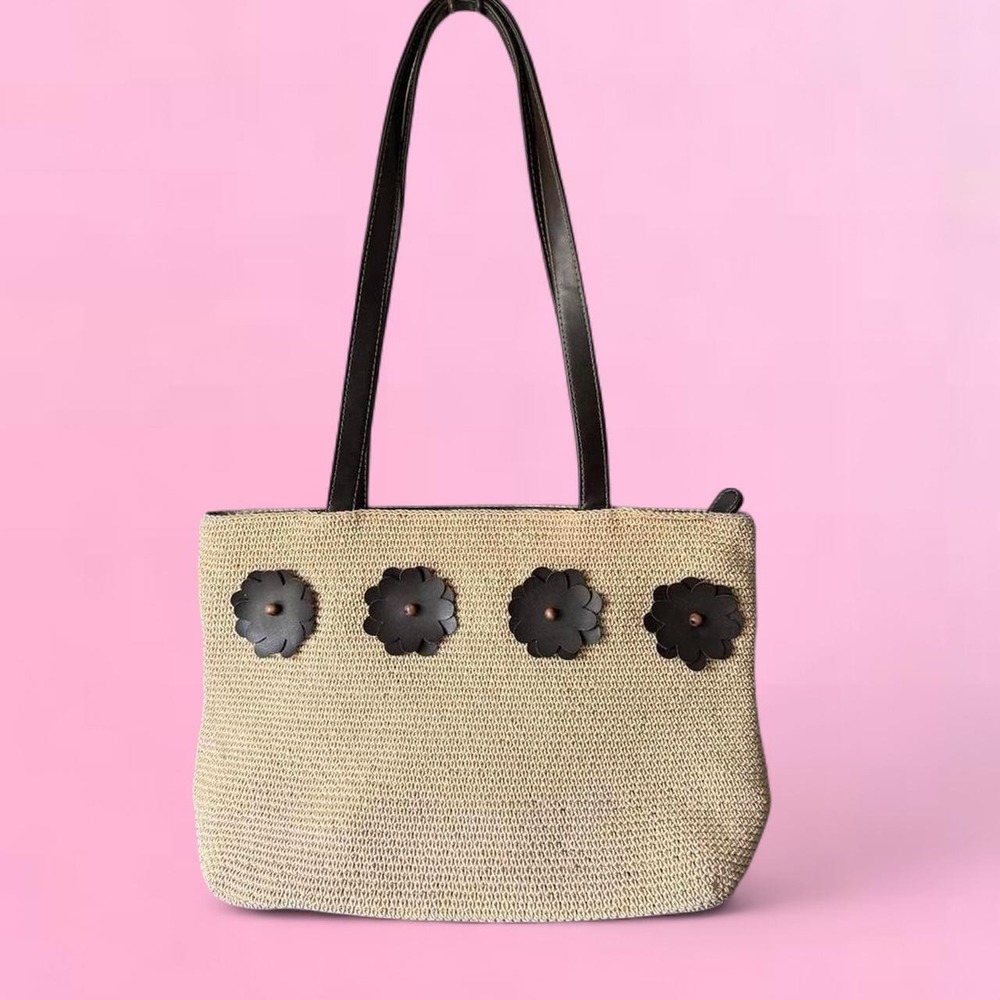 Vintage Villager Liz Claiborne Floral Shoulder Bag